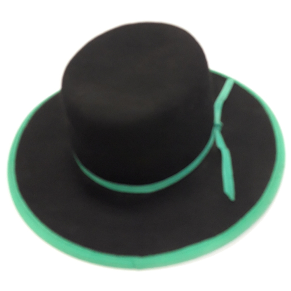 Black & Green Hat